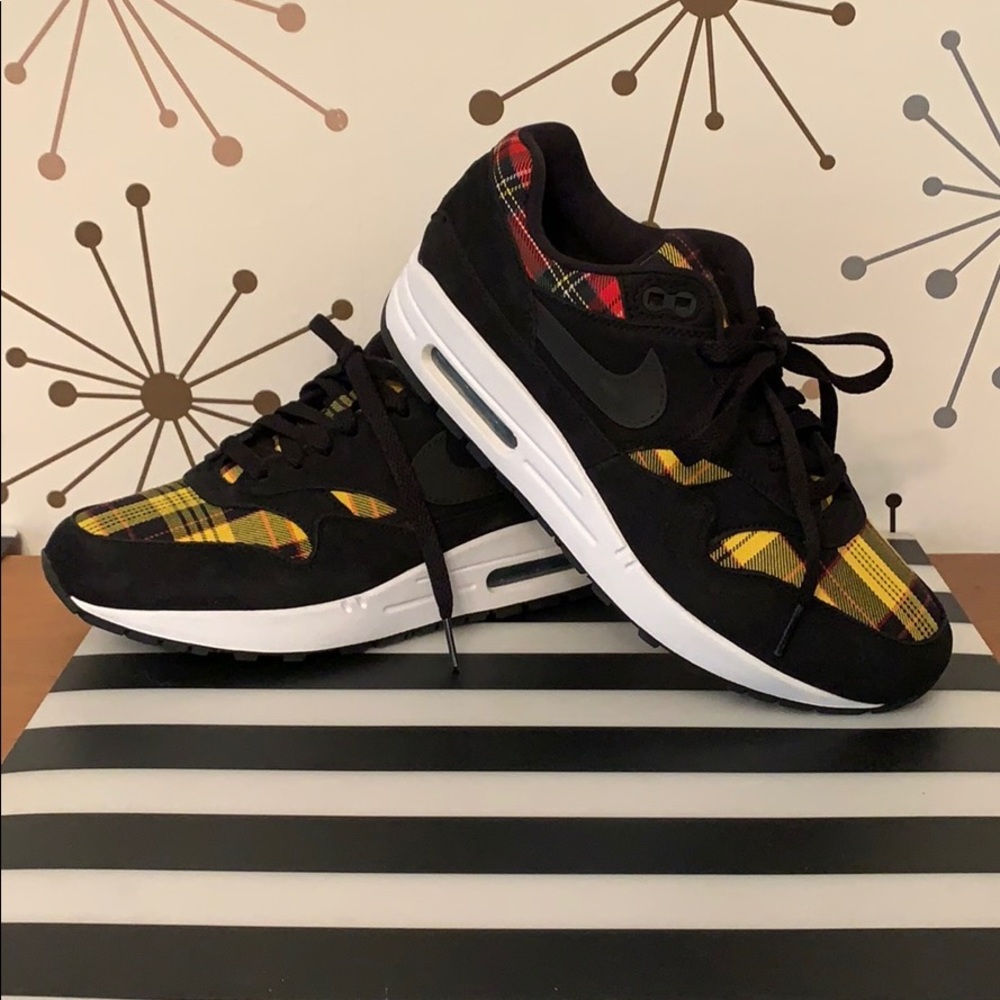 Yellow, Red and Black Nike Air Max 1